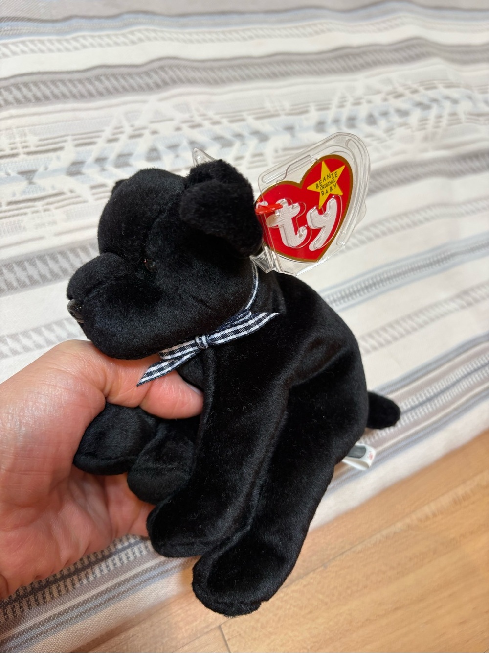 Rare! Ty Beanie Baby “Luke the Black Lab” 1998